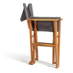 Habitat Folding Wooden Director Chair - Charcoal -Habitat 8960128 R Z006A