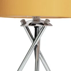 Habitat Tripod Table Lamp - Mustard And Chrome -Habitat 8980531 R Z003A