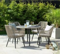 Habitat Malta 4 Seater Rattan Effect Patio Set - Natural 17 Habitat Malta 4 Seater Rattan Effect Patio Set - Natural -Habitat 8981671 R Z001C
