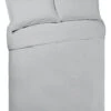 Habitat Cotton Anti Microbial Dove Grey Bedding Set-Kingsize -Habitat 8986803 R Z001A