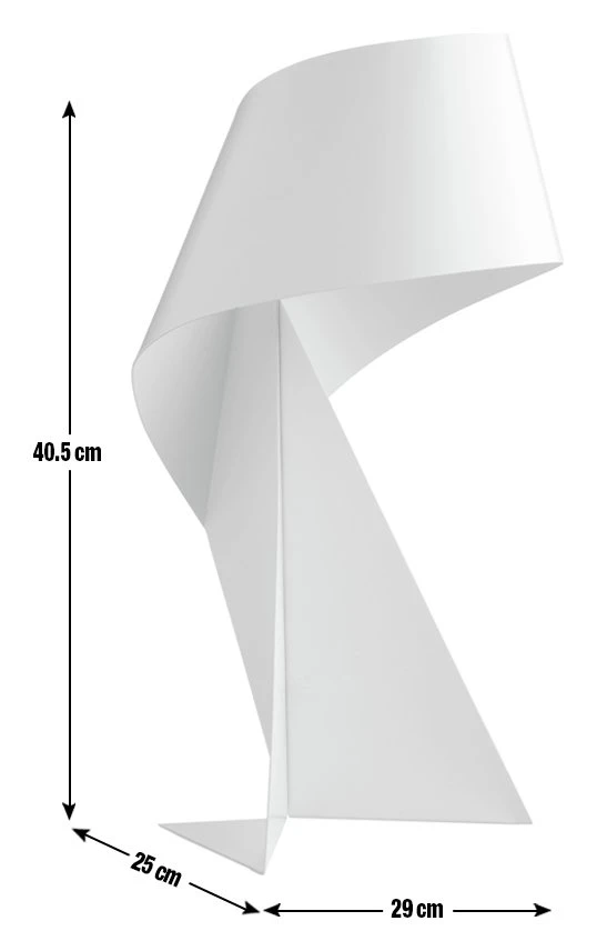 Habitat Ribbon Mini Metal Table Lamp - White 4 Habitat Ribbon Mini Metal Table Lamp - White - Image 2