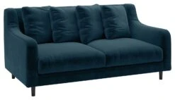Habitat Swift Velvet 2 Seater Sofa - Blue -Habitat 8997823 R Z008A