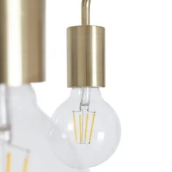 Habitat Rayner Steel 3 Light LED Flush Ceiling Light - Brass -Habitat 9048946 R Z002A