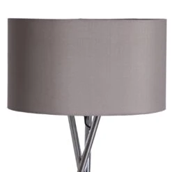 Habitat Tripod Floor Lamp - Grey And Chrome 16 Habitat Tripod Floor Lamp - Grey And Chrome -Habitat 9132742 R Z005A