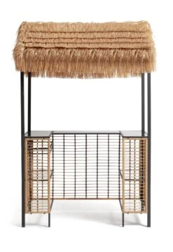 Habitat Beach Bar Gazebo With Stools - Natural -Habitat 9139941 R Z002A