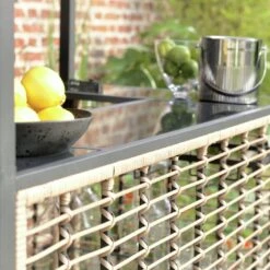 Habitat Beach Bar Gazebo With Stools - Natural -Habitat 9139941 R Z010C