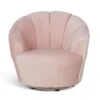 Habitat Ezra Velvet Swivel Chair - Blush Pink 1 Habitat Ezra Velvet Swivel Chair - Blush Pink -Habitat 9158472 R Z001A