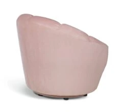 Habitat Ezra Velvet Swivel Chair - Blush Pink -Habitat 9158472 R Z003A