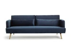 Habitat Andy 3 Seater Velvet Clic Clac Sofa Bed - Blue -Habitat 9160659 R Z004A