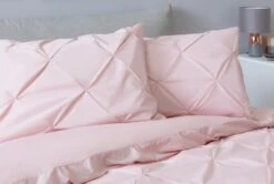 Habitat Hadley Pintuck Blush Pink Bedding Set - Double -Habitat 9161397 R Z004A