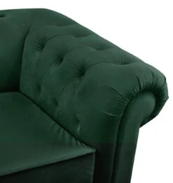 Habitat Chesterfield Velvet 3 Seater Sofa - Green -Habitat 9161878 R Z006A