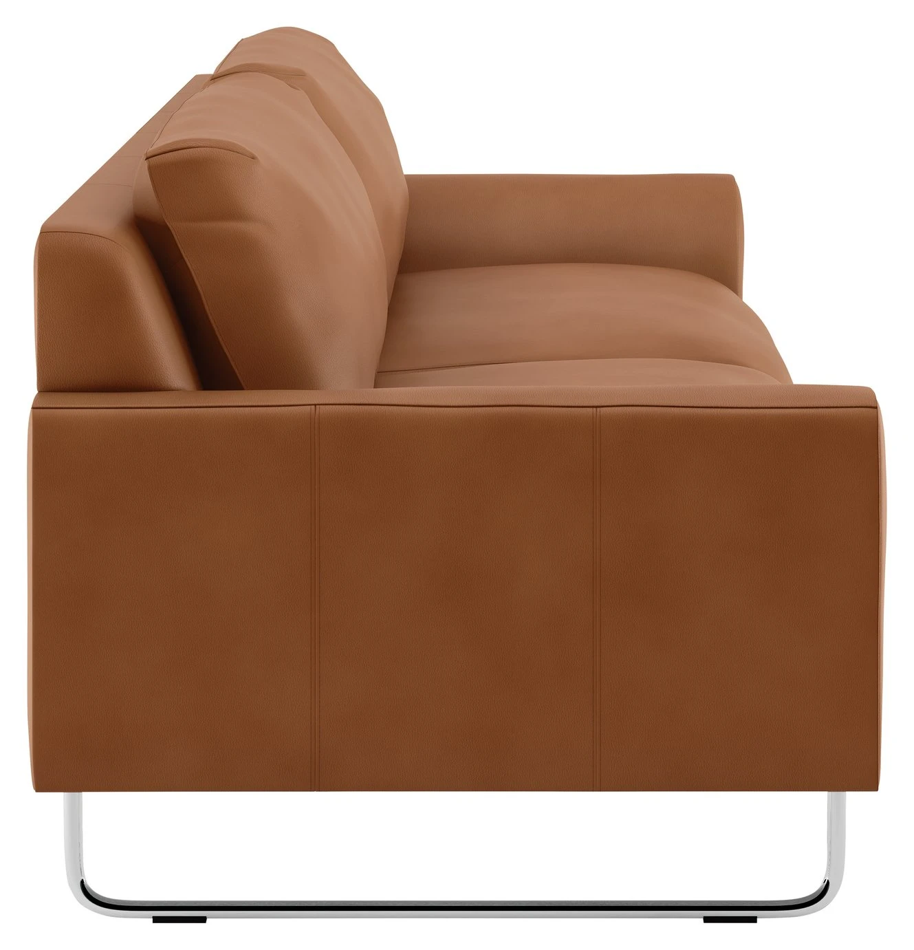 Habitat Lyle Leather 3 Seater Sofa - Tan 7 Habitat Lyle Leather 3 Seater Sofa - Tan - Image 5