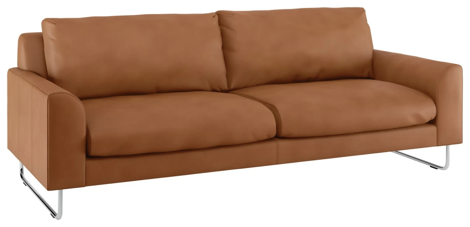 Habitat Lyle Leather 3 Seater Sofa - Tan 8 Habitat Lyle Leather 3 Seater Sofa - Tan - Image 6