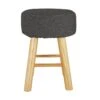 Habitat Sophie Small Fabric Stool - Charcoal -Habitat 9178029 R Z001A