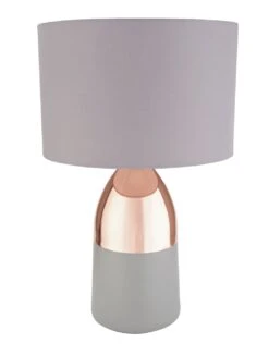 Habitat Pluto Touch Table Lamp - Copper & Grey -Habitat 9179846 R Z001C
