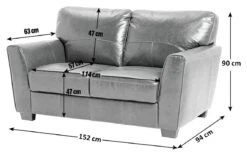 Habitat Milford Leather 2 Seater Sofa - Tan 14 Habitat Milford Leather 2 Seater Sofa - Tan -Habitat 9185926 R E001