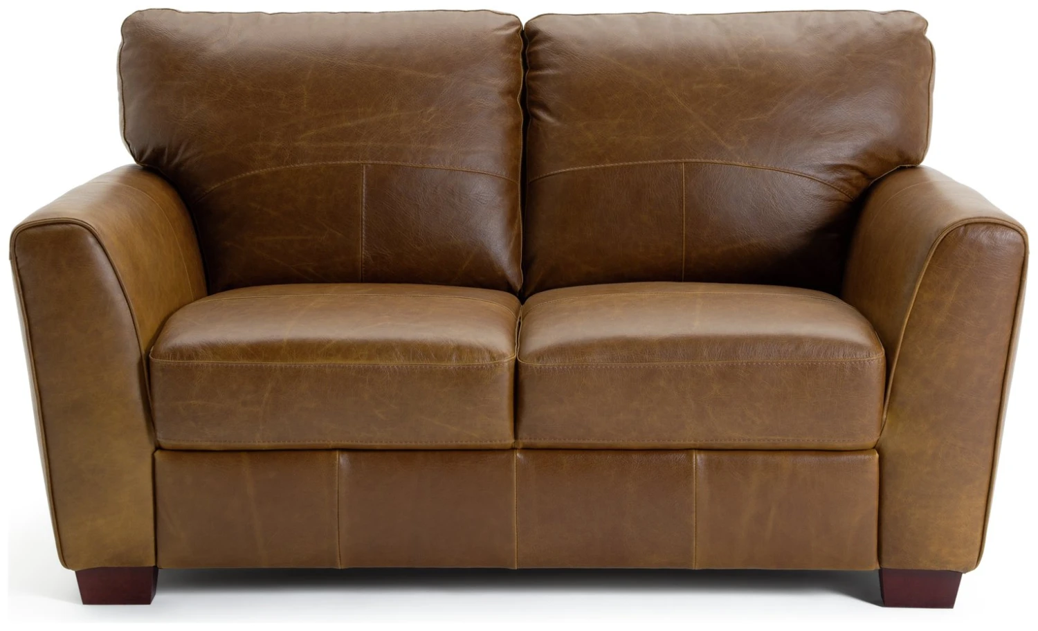 Habitat Milford Leather 2 Seater Sofa - Tan 3 Habitat Milford Leather 2 Seater Sofa - Tan