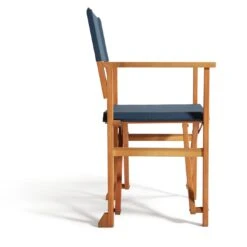 Habitat Folding Wooden Director Chair - Blue -Habitat 9196630 R Z007A