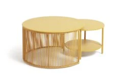 Habitat Ipanema Metal Garden Coffee Table - Yellow