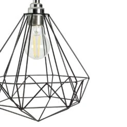 Habitat Kanso Wire Pendant Shade - Black -Habitat 9199462 R Z003A
