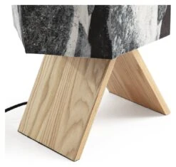 Habitat Whiteleaf Printed Column Floor Lamp - Black & White 17 Habitat Whiteleaf Printed Column Floor Lamp - Black & White -Habitat 9201910 R Z003A