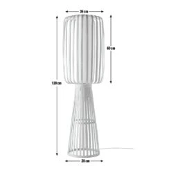 Habitat Achille Japonica Floor Lamp - Ash -Habitat 9202270 R E001