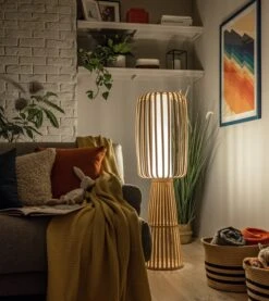 Habitat Achille Japonica Floor Lamp - Ash -Habitat 9202270 R Z003C