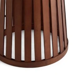 Habitat Achille Bamboo Table Lamp - Walnut & White -Habitat 9202414 R Z003A