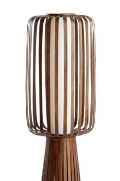 Habitat Achille Floor Lamp - Walnut -Habitat 9202483 R Z003A