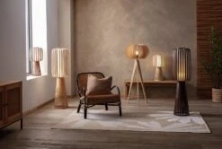 Habitat Achille Floor Lamp - Walnut -Habitat 9202483 R Z004C