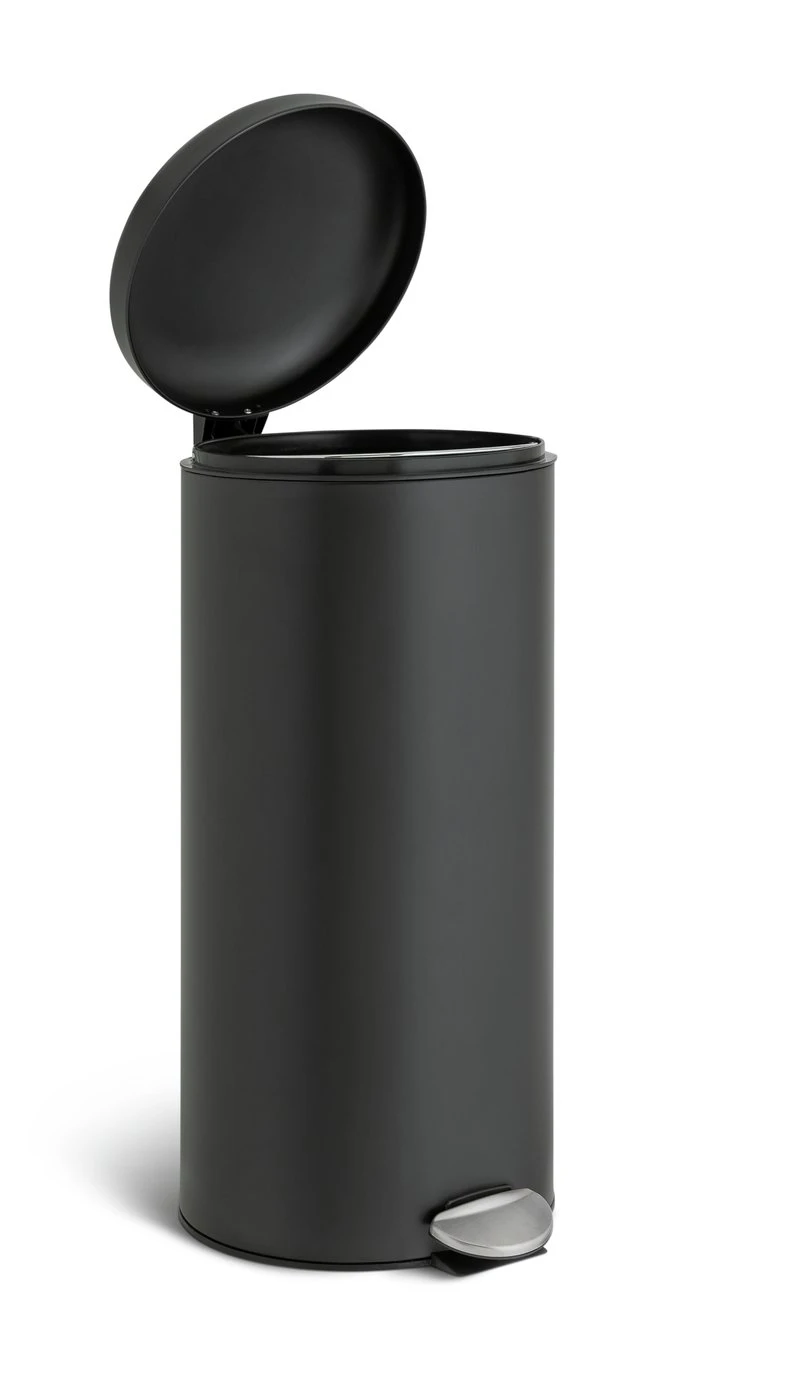 Habitat 30 Litre Domed Pedal Bin - Black 5 Habitat 30 Litre Domed Pedal Bin - Black - Image 3