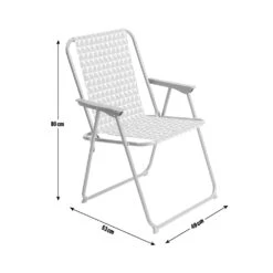 Habitat Folding Metal Garden Chair - Orange -Habitat 9212019 R E001