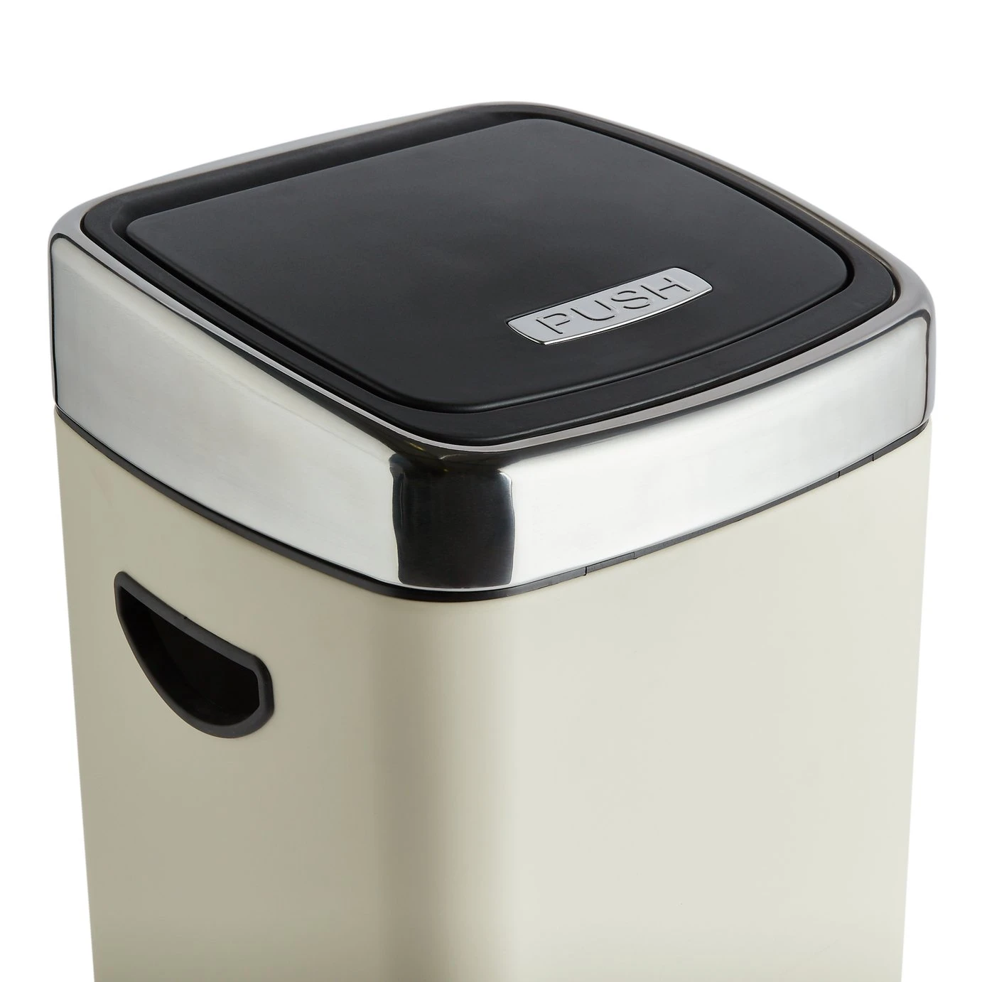 Habitat 30 Litre Square Touch Top Bin - Cream 7 Habitat 30 Litre Square Touch Top Bin - Cream - Image 5