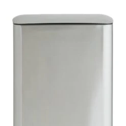 Habitat 30 Litre Modern Rectangular Bin - Silver -Habitat 9212693 R Z004A