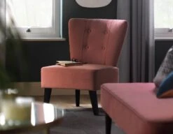 Habitat Delilah Fabric Cocktail Chair - Teal 11 Habitat Delilah Fabric Cocktail Chair - Teal -Habitat 9213135 R Z001C