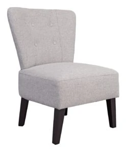 Habitat Delilah Fabric Cocktail Chair - Light Grey -Habitat 9221433 R Z004A
