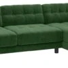 Habitat Hendricks Velvet Right Hand Corner Chaise Sofa-Green -Habitat 9269165 R Z001A