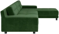Habitat Hendricks Velvet Right Hand Corner Chaise Sofa-Green -Habitat 9269165 R Z004A