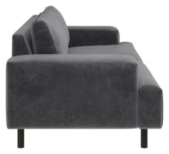 Habitat Julien Velvet 3 Seater Sofa - Grey -Habitat 9301542 R Z004A