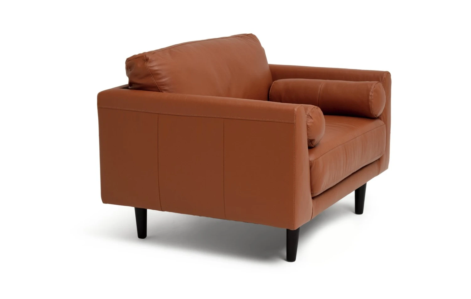 Habitat Jackson Leather Cuddle Chair - Tan 7 Habitat Jackson Leather Cuddle Chair - Tan - Image 5
