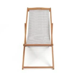 Habitat Folding Wooden Garden Deck Chair - Grey -Habitat 9311233 R Z002A