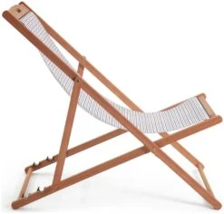 Habitat Folding Wooden Garden Deck Chair - Grey -Habitat 9311233 R Z004A