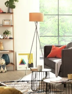 Habitat Tripod Floor Lamp - Mustard And Chrome 15 Habitat Tripod Floor Lamp - Mustard And Chrome -Habitat 9336335 R Z002C