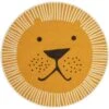 Habitat Kids Lion Face Circle Rug - Yellow - 100x100cm -Habitat 9338065 R Z001A
