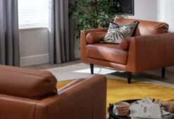 Habitat Jackson Leather Cuddle Chair - Grey 9 Habitat Jackson Leather Cuddle Chair - Grey -Habitat 9338113 R Z001C