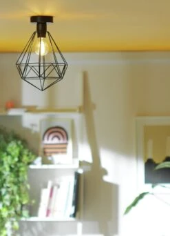 Habitat Kanso Flush To Ceiling Light - Matt Black -Habitat 9340187 R Z002C