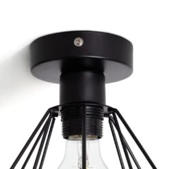 Habitat Kanso Flush To Ceiling Light - Matt Black -Habitat 9340187 R Z003A