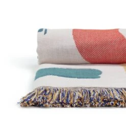Habitat Studio Squiggle Cotton Throw - Multicoloured 10 Habitat Studio Squiggle Cotton Throw - Multicoloured -Habitat 9340541 R Z002A