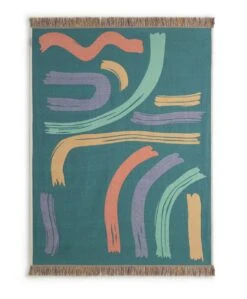 Habitat Studio Squiggle Cotton Throw - Multicoloured 13 Habitat Studio Squiggle Cotton Throw - Multicoloured -Habitat 9340541 R Z005A