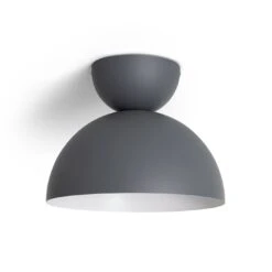 Habitat Metal Diablo Flush To Ceiling Light - Grey 8 Habitat Metal Diablo Flush To Ceiling Light - Grey -Habitat 9348213 R Z001C